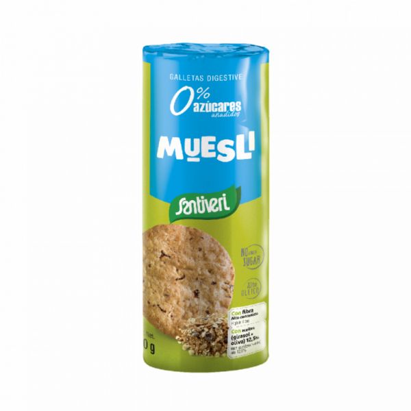 BISCOITOS DIGESTIVOS DE MUESLI 190G - SANTIVERI