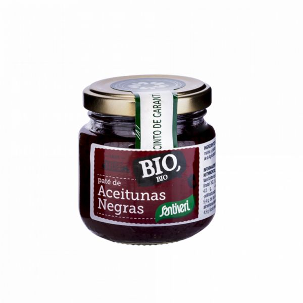 Organic Black Olives Pate 125 g - SANTIVERI