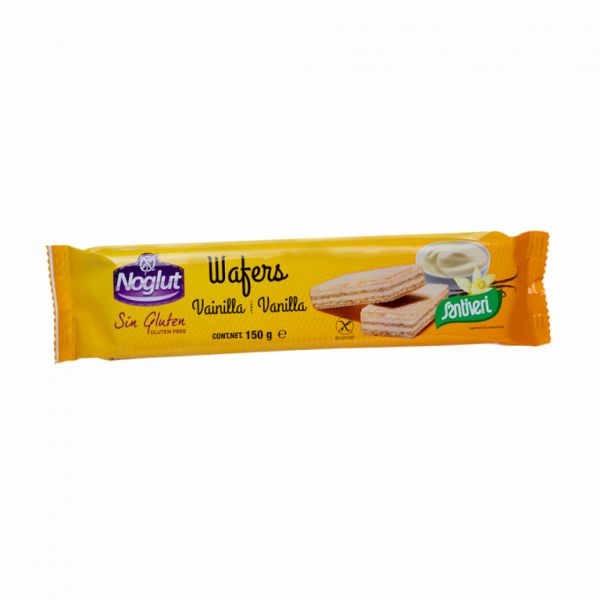 BISCOITOS DE NOGLUT RECHEADOS. BAUNILHA 150GR