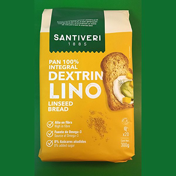 Dextrin bread with linen 300gr - SANTIVERI