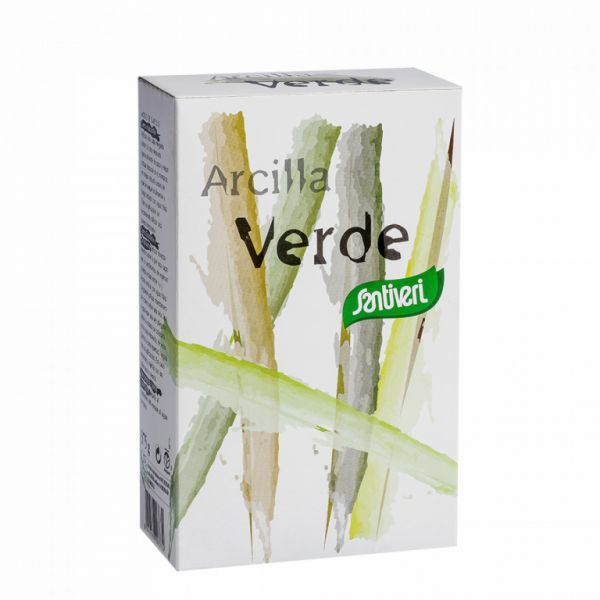 Argila verde 375gr. cuidados faciais - SANTIVERI