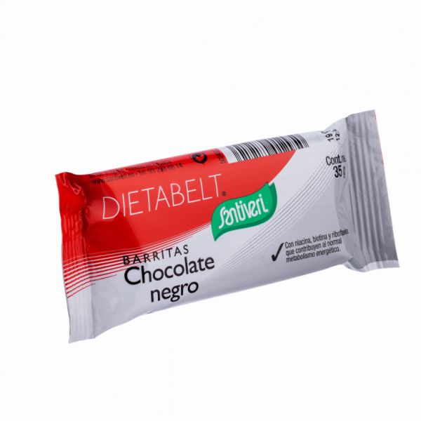 DIEETBELT ZWARTE CHOCO-REPEN 35GR - SANTIVERI