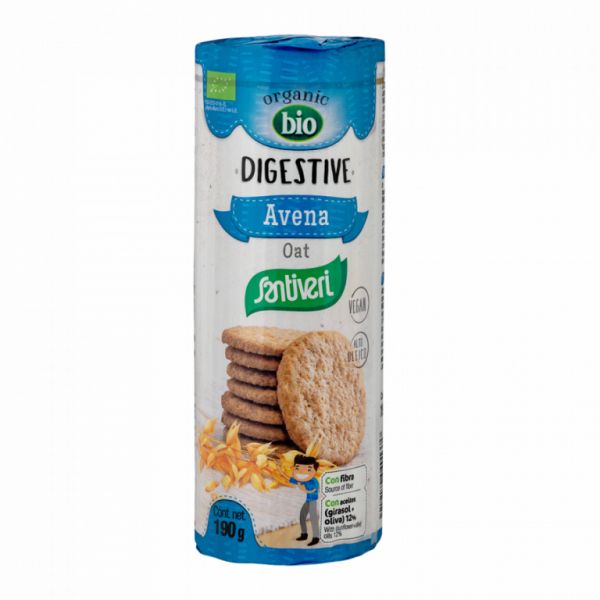 BISCOITOS DIGESTIVOS DE AVEIA BIO - SANTIVERI