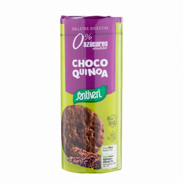 Biscoitos de quinoa/choco digestivos - SANTIVERI