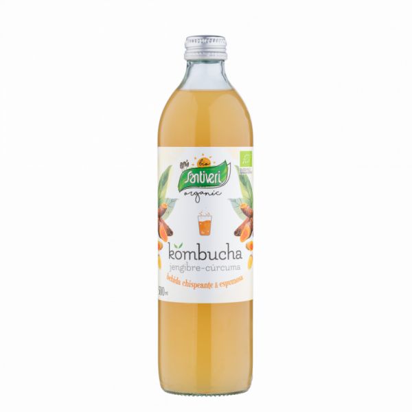 Ekologisk ingefära och gurkmeja Kombucha 500 ml