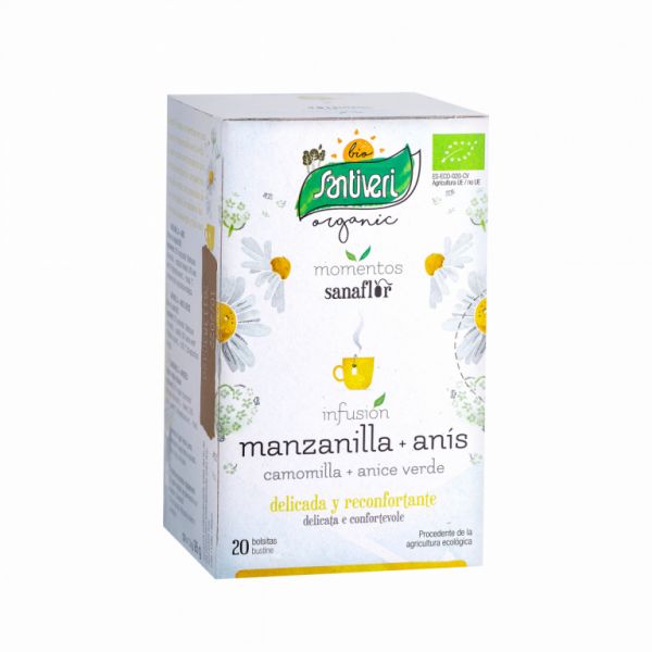 CHAMOMILE + ANIS ORGANIC 20 FILTERS - SANTIVERI