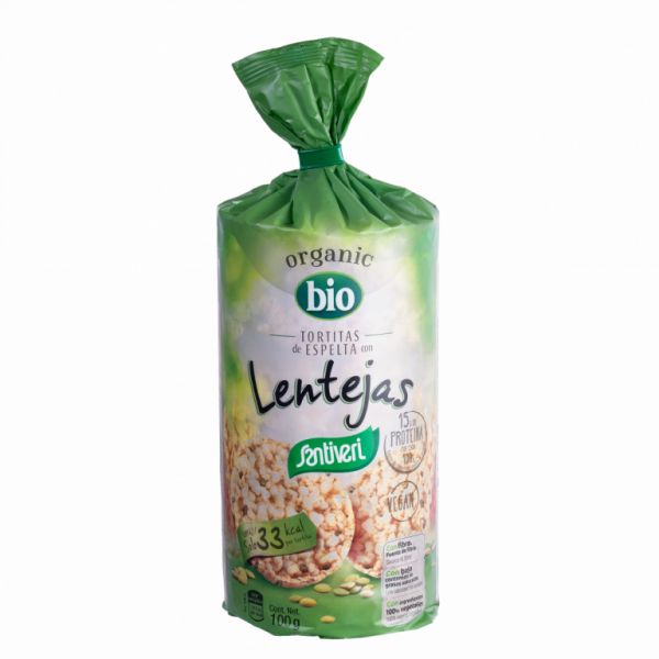 PANQUECAS DE ESPELTA BIO COM LENTILHAS 100GR