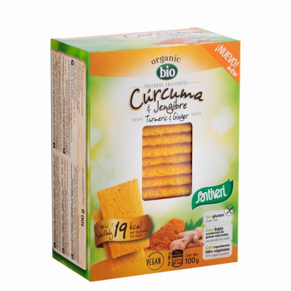 TOAST LEGGERO CURCUMA/ZENZERO BIO 100GR