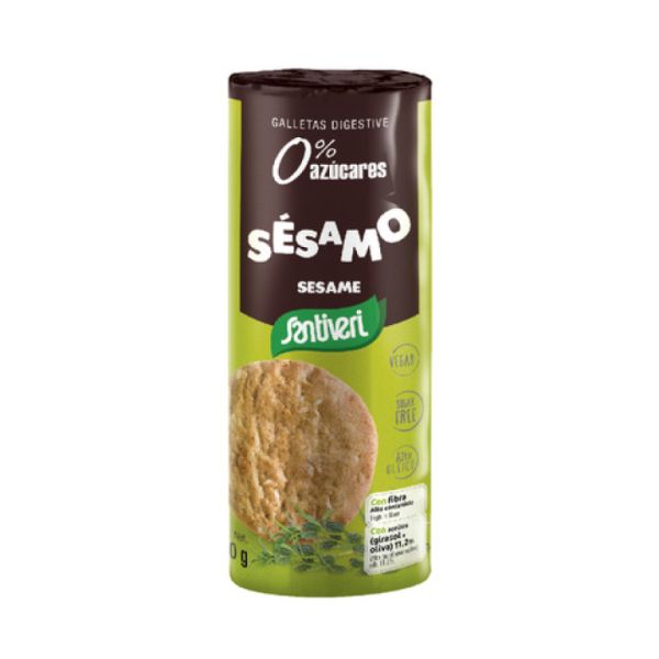 BISCOITOS DIGESTIVOS DE GERGELIM 190G - SANTIVERI