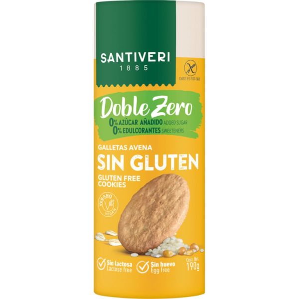 BISCOITO DUPLO ZERO SEM GLÚTEN 190gr - SANTIVERI