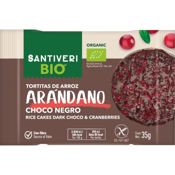 CRANBERRY RICE CAKES BIO2 3 u. 105gr - SANTIVERI