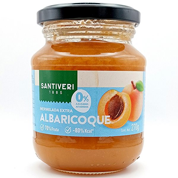 Abrikozenjam 0% Suikers 270 g - SANTIVERI Img 2