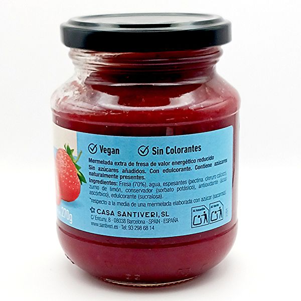 Aardbeienjam 0% Suikers 270 g - SANTIVERI Img 4