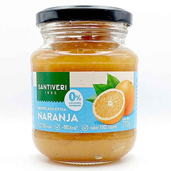 Confiture d'Orange 0% Sucres 270 g - SANTIVERI Img 2