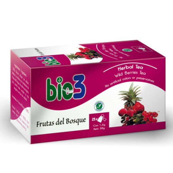 BIO 3 Forest Fruit Tea 25 Filters - BIODES