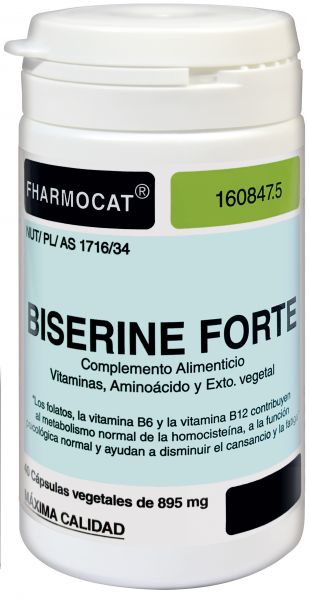 Biserine Forte 40 Cápsulas Vegetais - FHARMOCAT