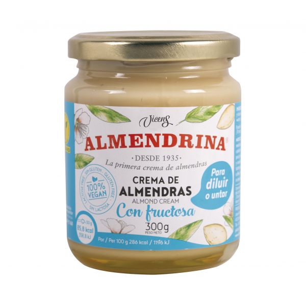 Almendrina Almond Cream with Fructose Jar 300 g