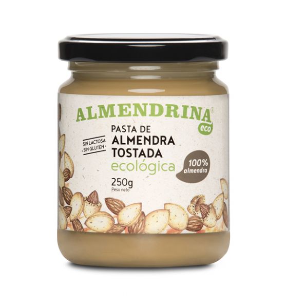 ECO 100% GERÖSTETE MANDELPASTA GLASGLAS 250 gr