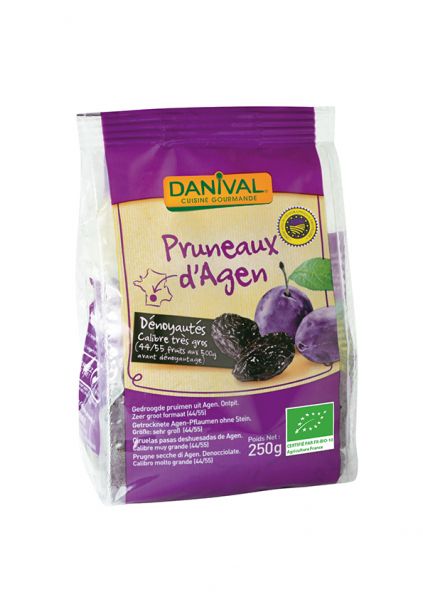 Large Pitted Prunes Prunes BIO 250 g - DANIVAL