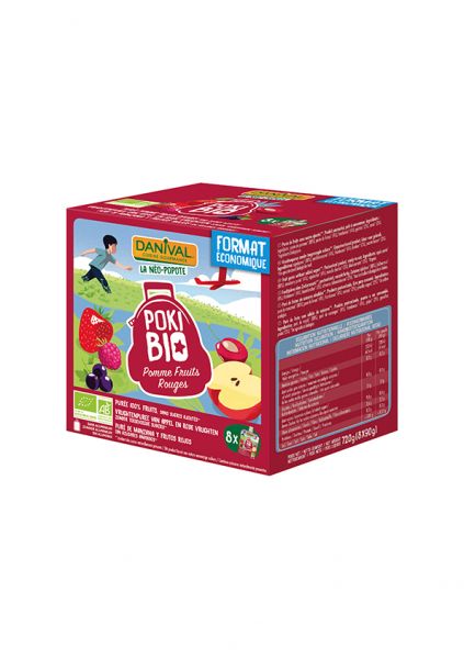 BIO Red Fruit Smoothies Pack 8 720 g - DANIVAL