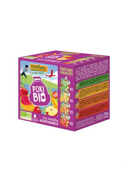 Frullati Mela Banana Mango Fragola BIO Pack 8