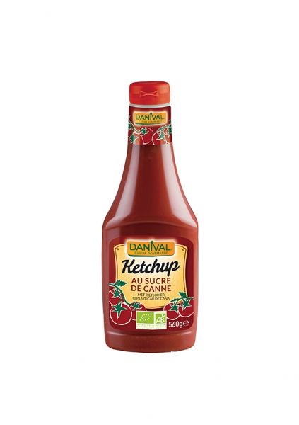 Ketchup Con Zucchero Di Canna BIO 560 g - DANIVAL