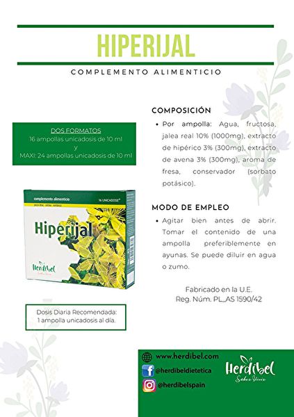 Hiperijal 16 unicadose 10 ml - HERDIBEL Img 2