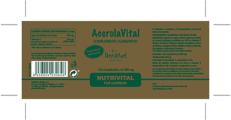 Amapolavital 120 tablets - HERDIBEL Img 2