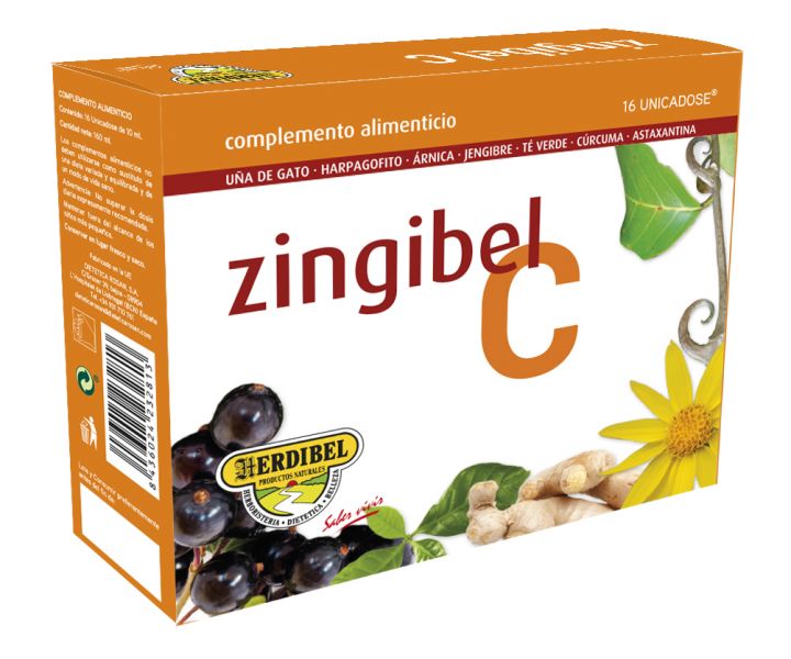 CAIXA ZINGIBEL 16 UNICADOS x 10 ml - HERDIBEL