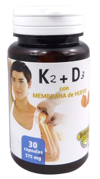 K2 en D3 met eiermembraan 30 capsules - HERDIBEL