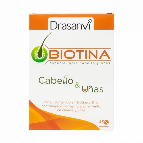 Biotin 400 mcg x 45 Tabletten. Trägt zur Haarpflege bei