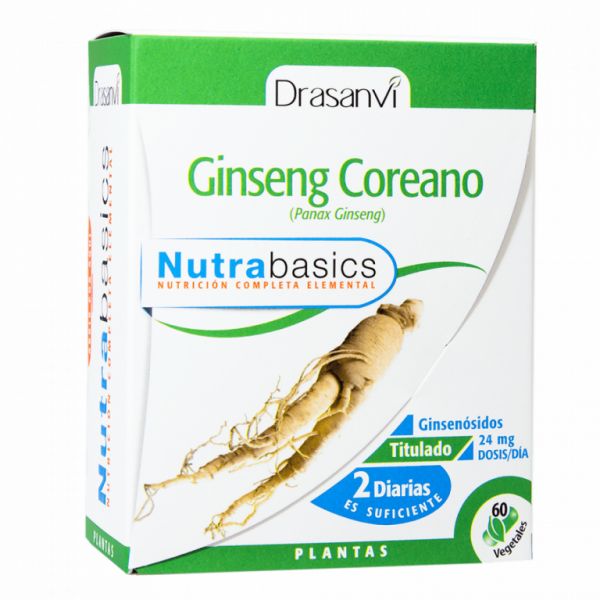 Ginseng Coreà 60 Càpsules Nutrabàsics