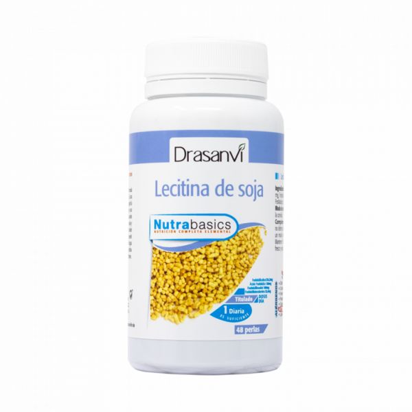 Lecitina de Soja 1200 mg 48 Pérolas Nutrabásicas