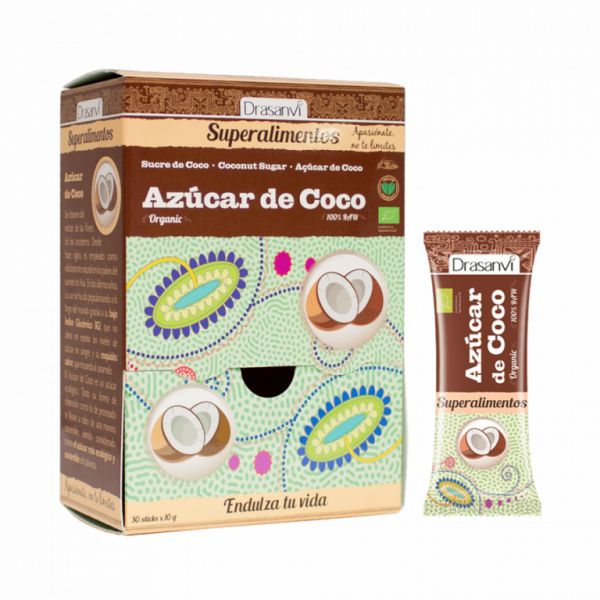 BIO AÇÚCAR DE COCO 30X10 gr SUPERALIMENTOS