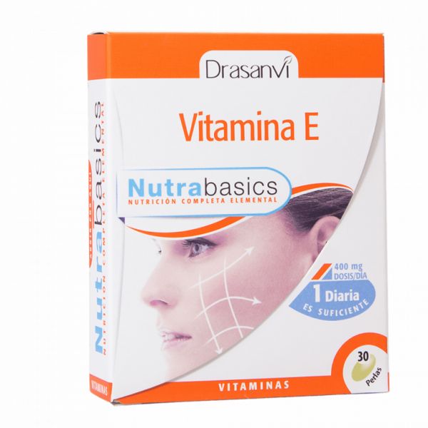 VITAMIN E 30 Pärlor NUTRABASICOS - DRASANVI