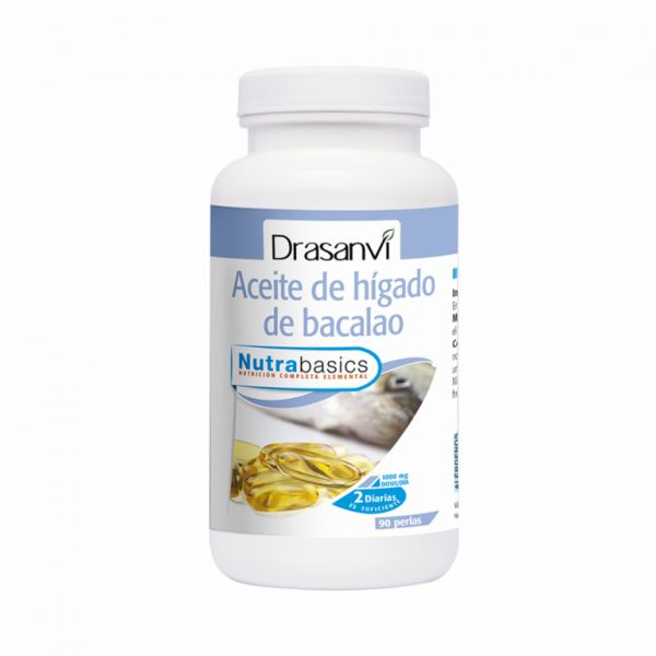 Cod Liver 90 Nutrabasic Capsules - DRASANVI