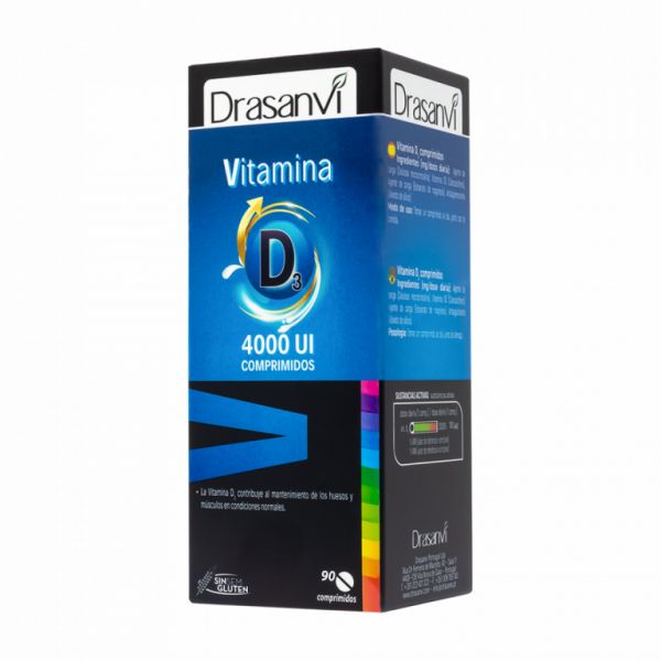 VITAMIN D3 4000 IU 90 Comp - DRASANVI