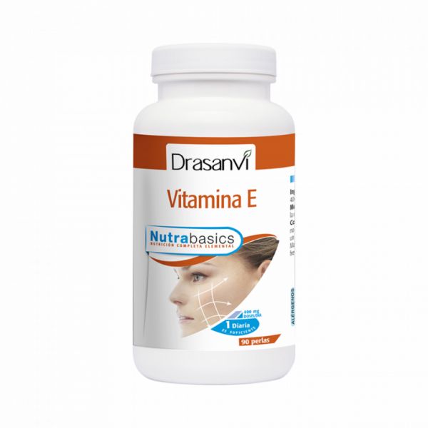 VITAMIN E FLASCHE 90 Perlen NUTRABASICOS