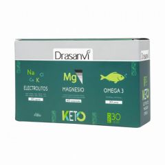 Buy DRASANVI Keto Electrolytes Pack 60 Capsules and Magnesium 60 Tablets By 28,34€