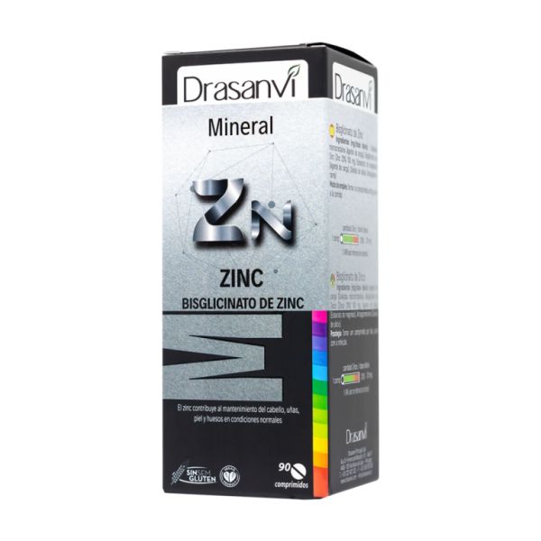 Bisglycinate de Zinc Minéral 90 Comprimés