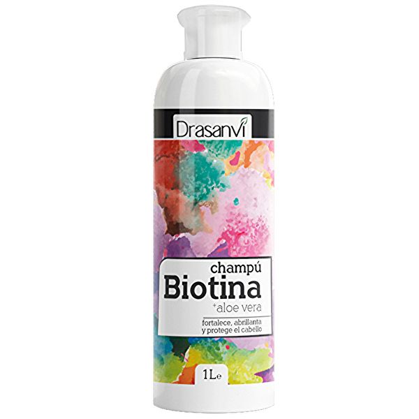 BIOTIN OCH ALO VERA HÅRSCHAMPO 1 liter - DRASANVI