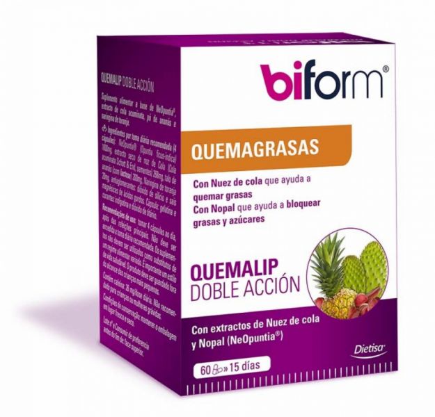 Quemalip Doppia azione 60 capsule - BIFORM