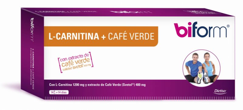 L-Carnitina Cafè Verd 14 Vials - BIFORM