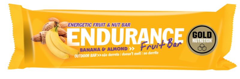 Endurance Banana Mandelbar 40 g Låda 15 Enheter