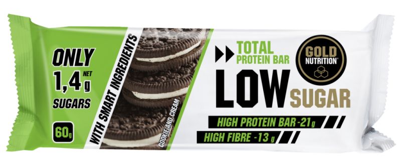 Low Sugar Cookies and Cream Protein Bar 60 g Box 10 Units