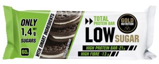 köpa GOLD NUTRITION Lågsockerkakor och gräddproteinbar 60 g Låda 10 Enheter Förbi 27,00€