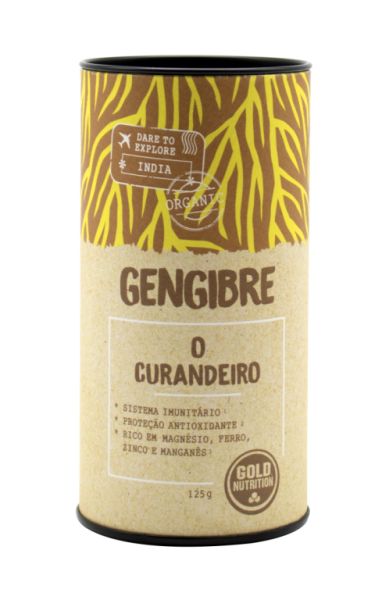 Gengibre em pó 125 g - GOLD NUTRITION