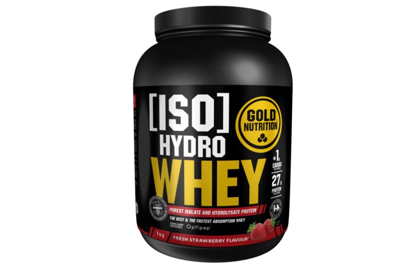 ISO Hydro Whey Aardbei 1 kg - GOLD NUTRITION