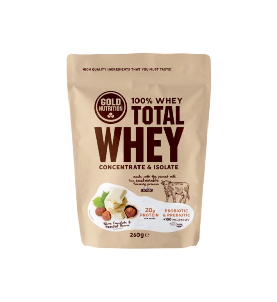 Total Whey Weiße Schokolade-Haselnuss 260 g