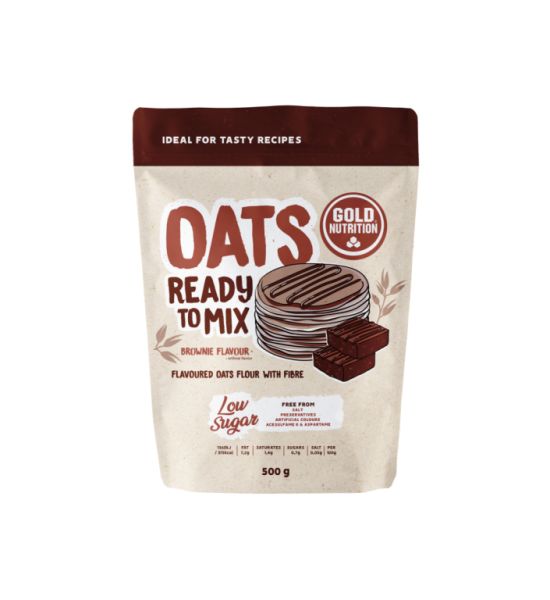 Oats Ready To Mix Brownie 500 g - GOLD NUTRITION